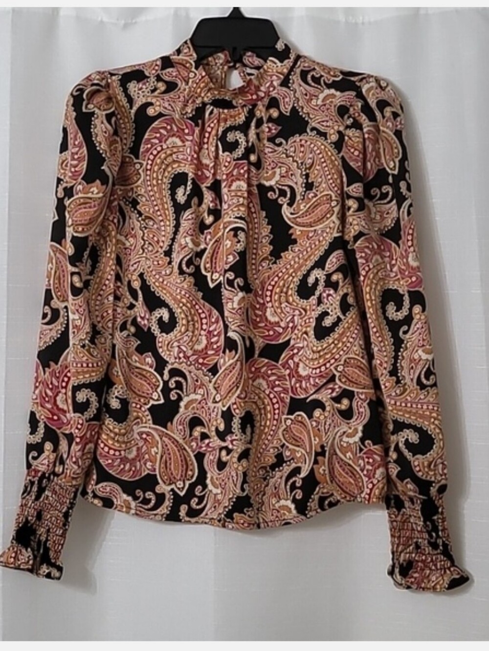 Women's Puff Long Sleeve Victorian Blouse - Who What Wear, Size X Small - Picture 3 of 7
